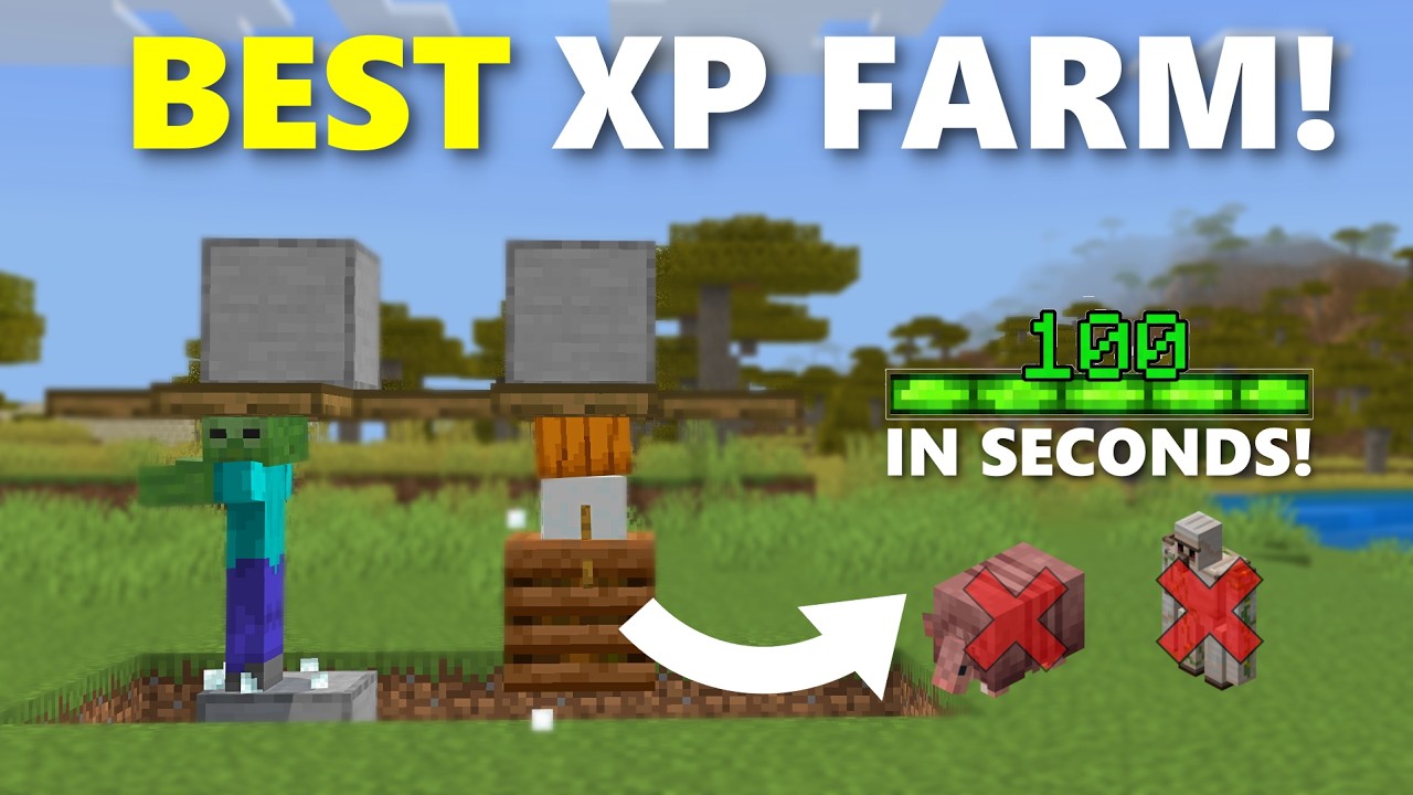 NEW BEST EVER XP FARM in 1.21 Minecraft Bedrock !