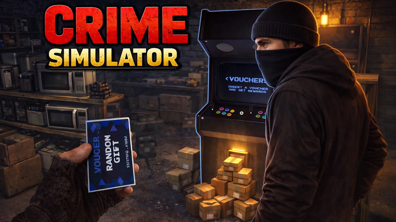 KÖPER VOUCHER-MASKIN I CRIME SIMULATOR med UFOSXM