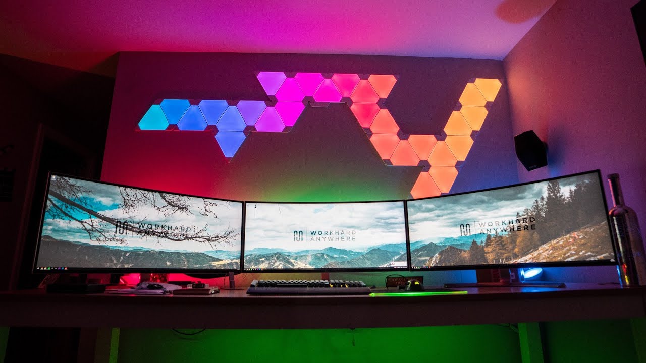 UNLIMITED SUPPLY OF NANOLEAF LIGHT PANELS LOOKS INSANE