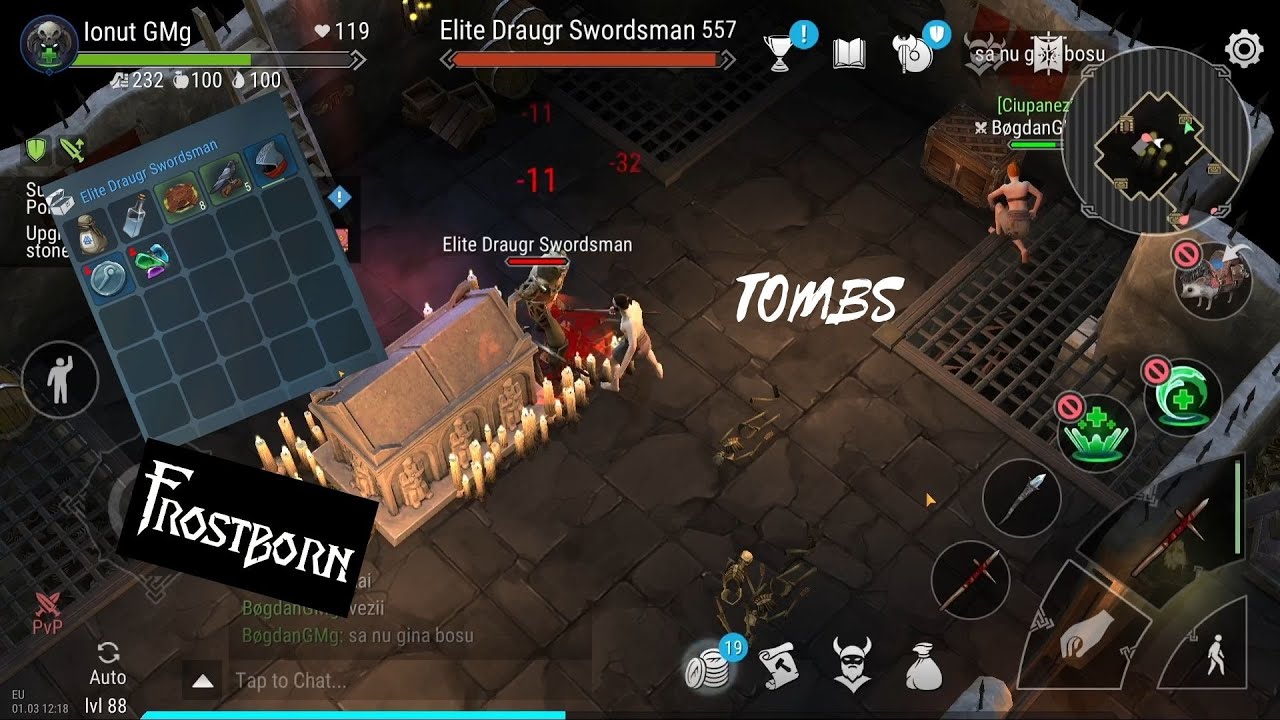 Frostborn Clearing Tomb With Spears For LOOT