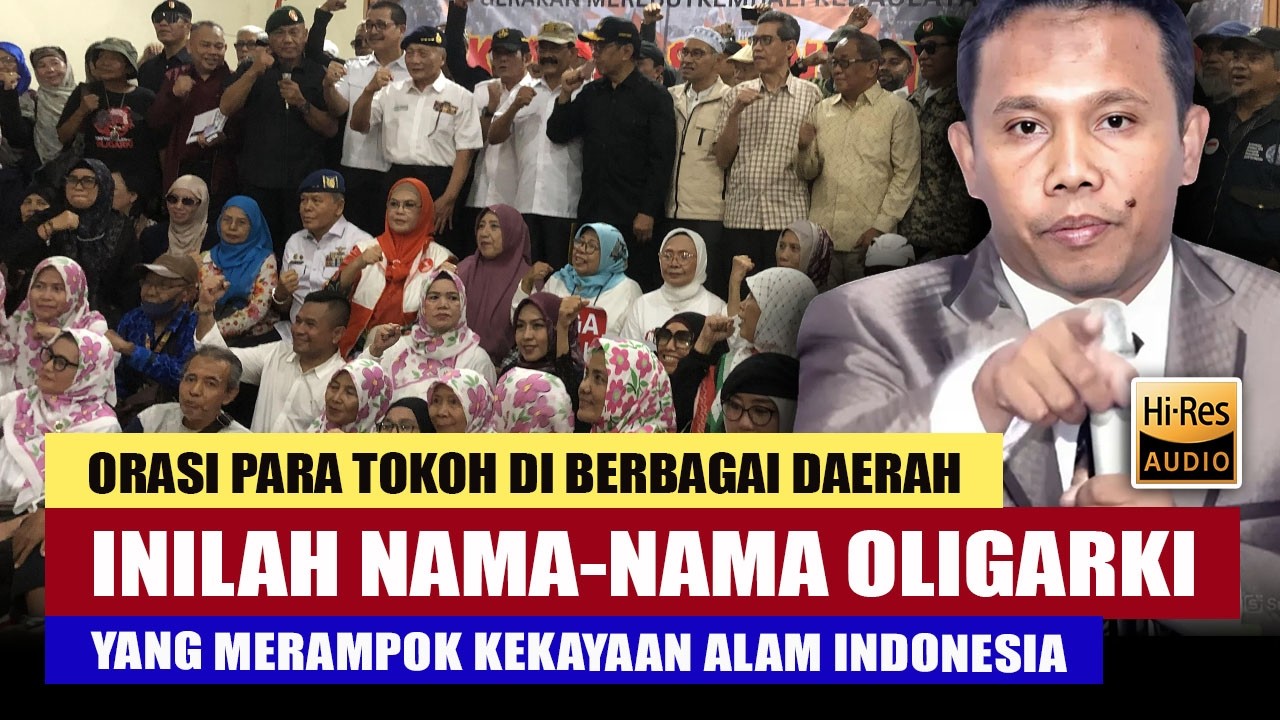 🔴DIHADAPAN PARA TOKOH & PULUHAN JENDRAL AK SEBUT NAMA-NAMA OLIGARKI PERAMPOK NEGERI