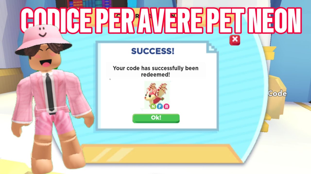 NUOVO CODICE PER AVERE UN PET NEON VELOCEMENTE SU ADOPT ME! Roblox ITA