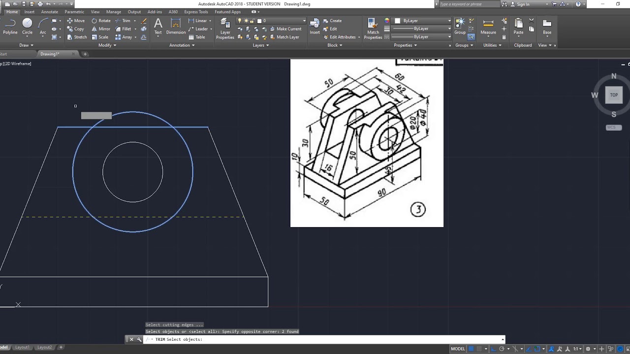 Sistema americano Dibujo técnico Multiview Drawing