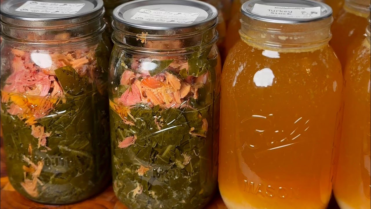 How to can collard greens with smoked turkey necks! 