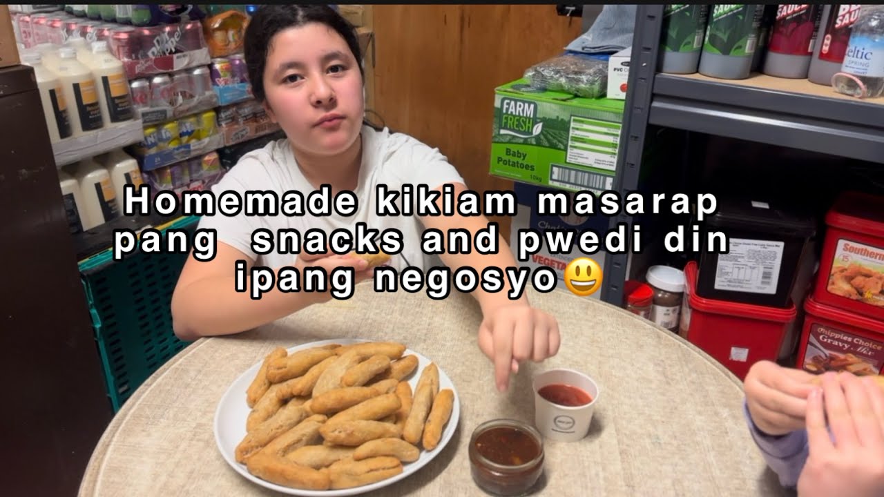 Filipino street food Kikiam ang meryenda namin ng mga anak ko 😋 #streetfood #filipinofood #kikiam 