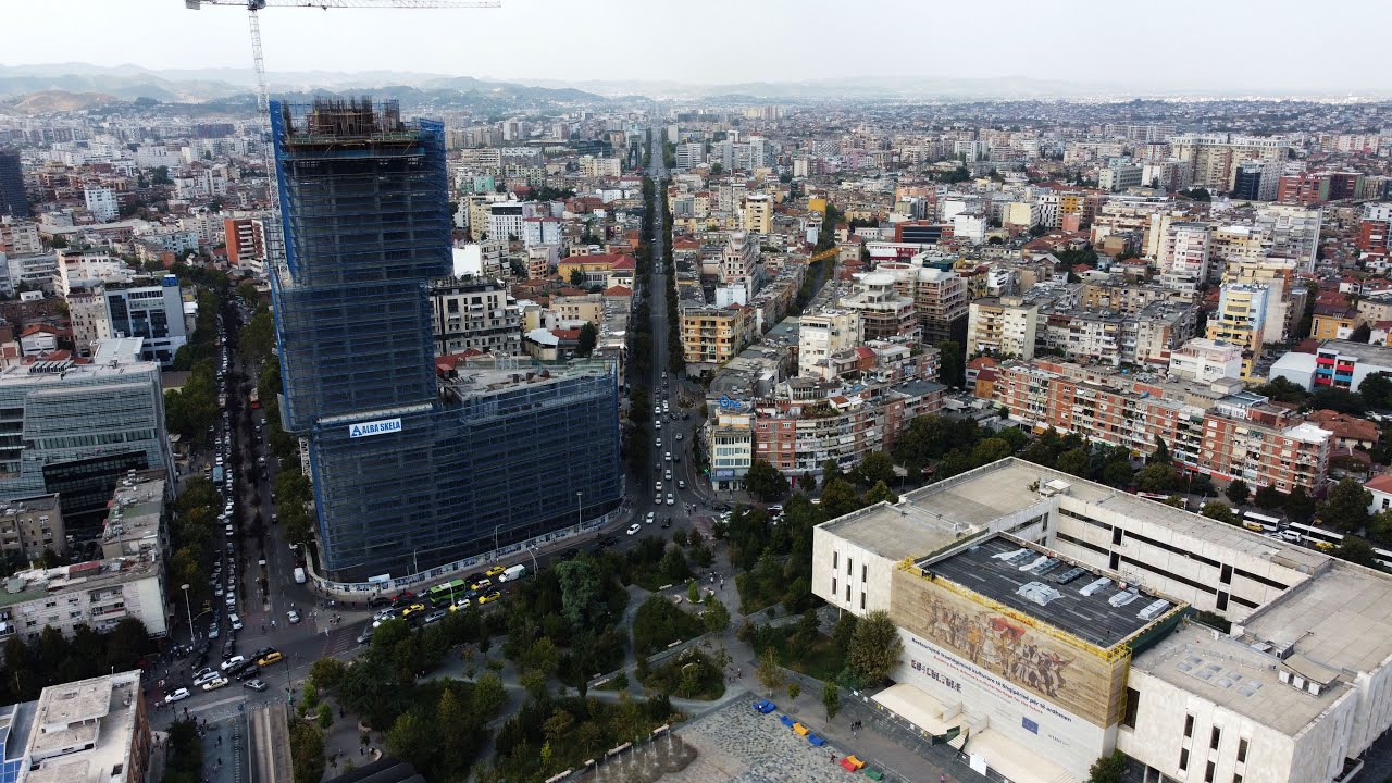 Qendra e Tiran&euml;s, Tirana City Center (Albania by Drone)