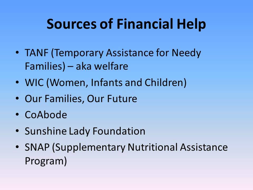Financial Help for Single Mothers - all you need to know