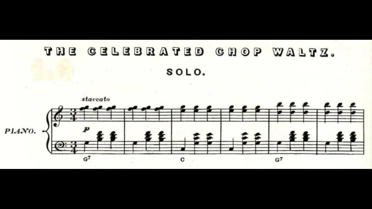 Euphemia Allen - The Celebrated Chop Waltz (Chopsticks), Piano Sheet Music