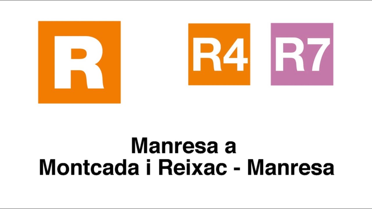 Rodalies estación a estación: R4 R7 Manresa a Montcada i Reixac - Manresa