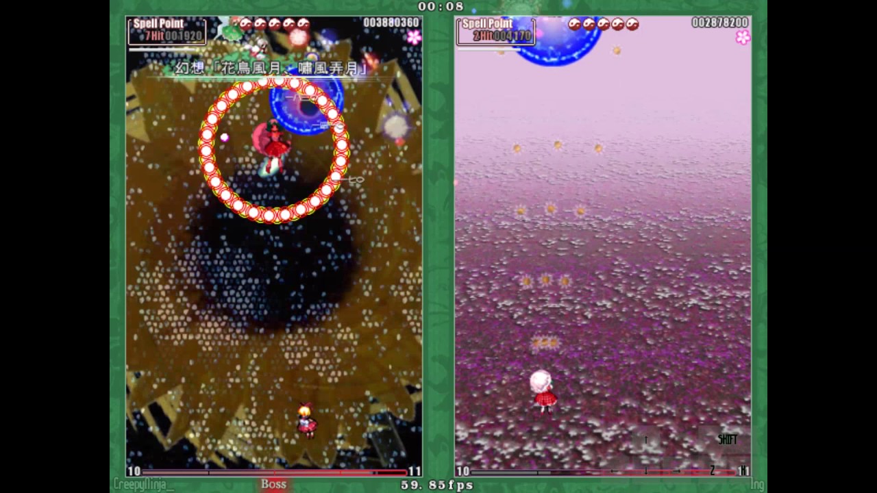 Touhou PoFV Netplay - CreepyNinja_ vs Ing
