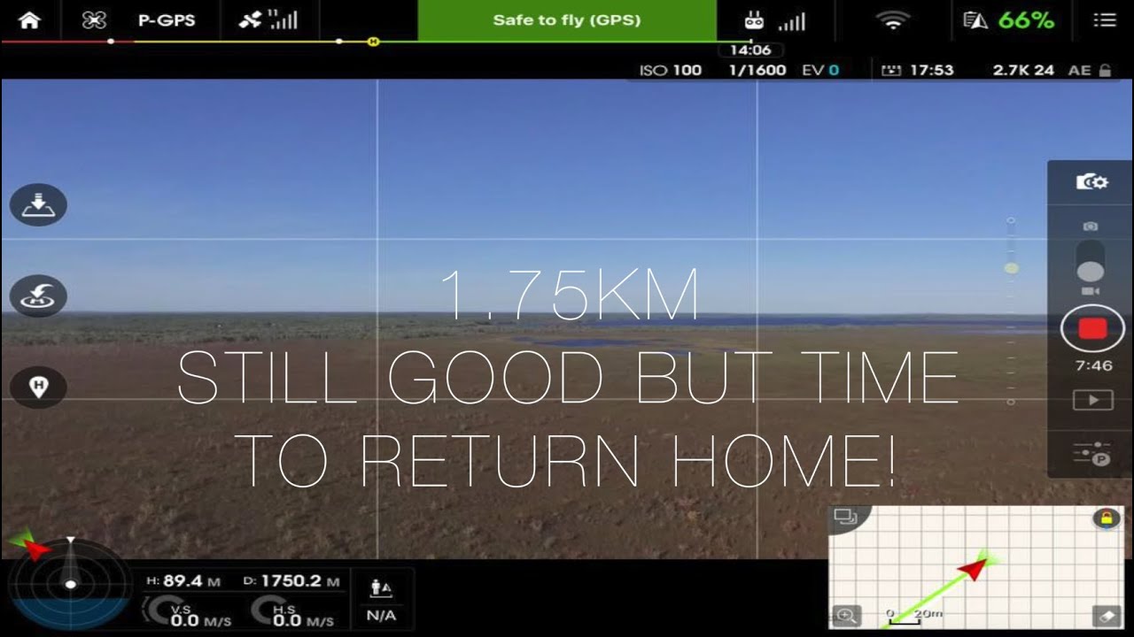 DJI Phantom 3 Standard : Range Test 1.75Km