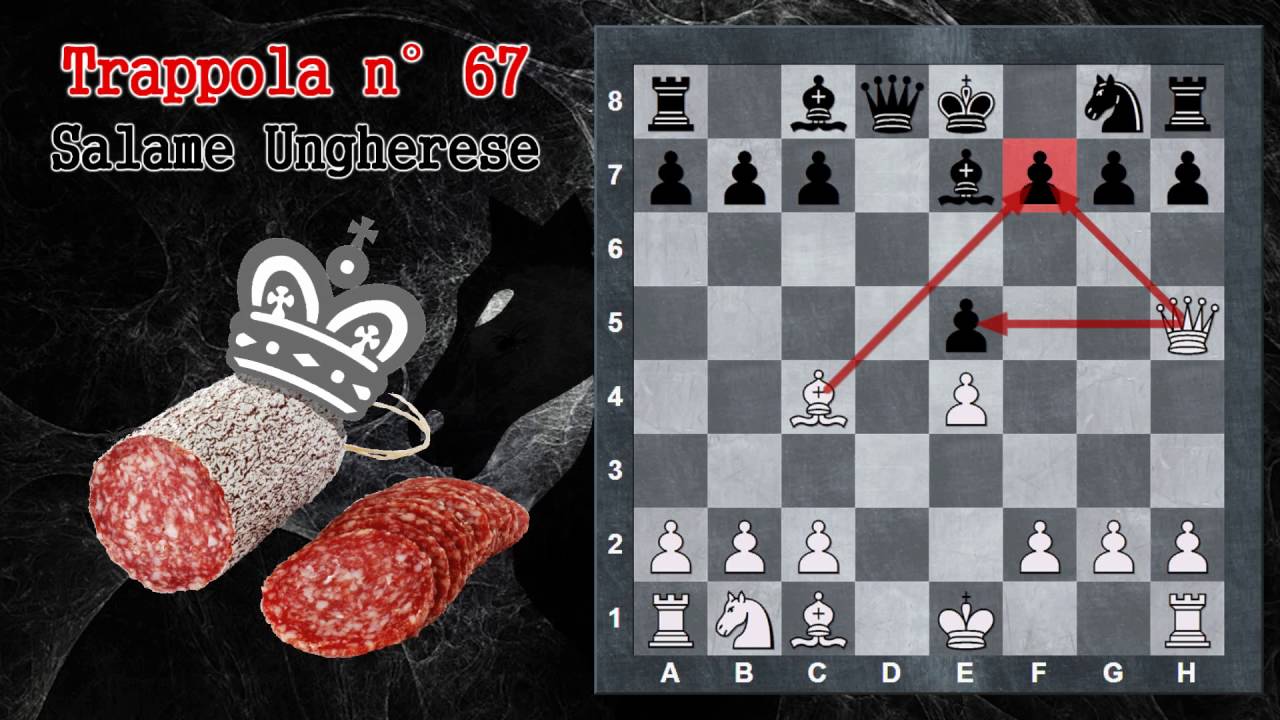 Trappole in Apertura 67 - Scacchi - Salame Ungherese - Partita Italiana Difesa Ungherese