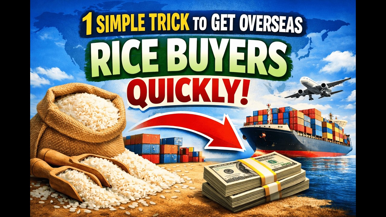 1 Simple Trick to Get Overseas Rice Buyers Quickly