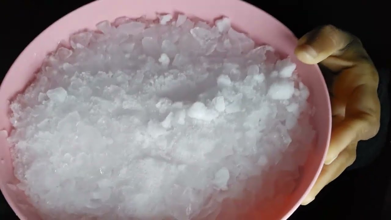 REFROZEN CRUNCHY CRUSHED ICE #asmr #mukbang