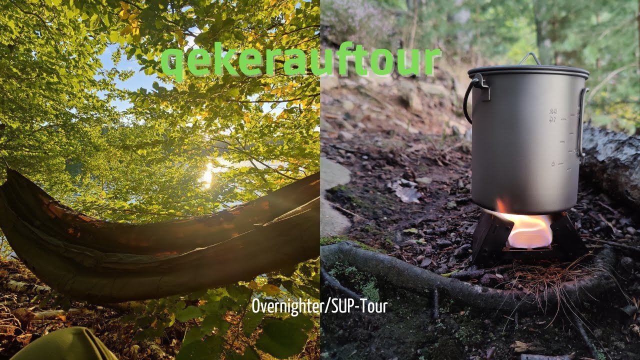 Eine Nacht allein im Wald I Overnighter  /SUP- Tour auf der Zschopau #adventure