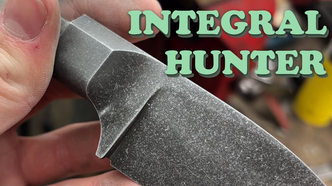 I Forged an Integral Bolster HUNTING Knife!!