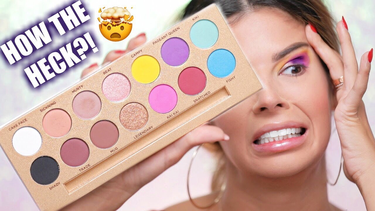 I TRIED USING EVERY EYESHADOW IN THE PALETTE CHALLENGE | LIFES A DRAG
