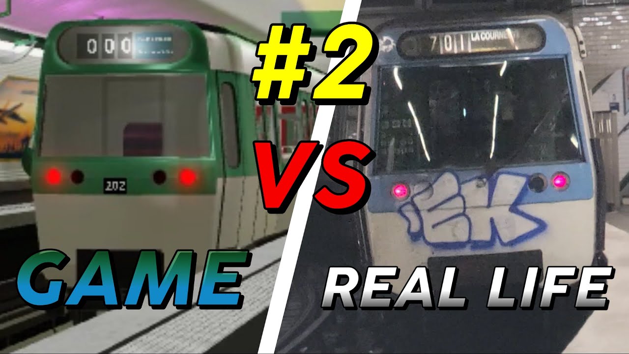 Game vs. Real Life: Métro de Paris (Line 16)(Roblox) vs. Paris Métro