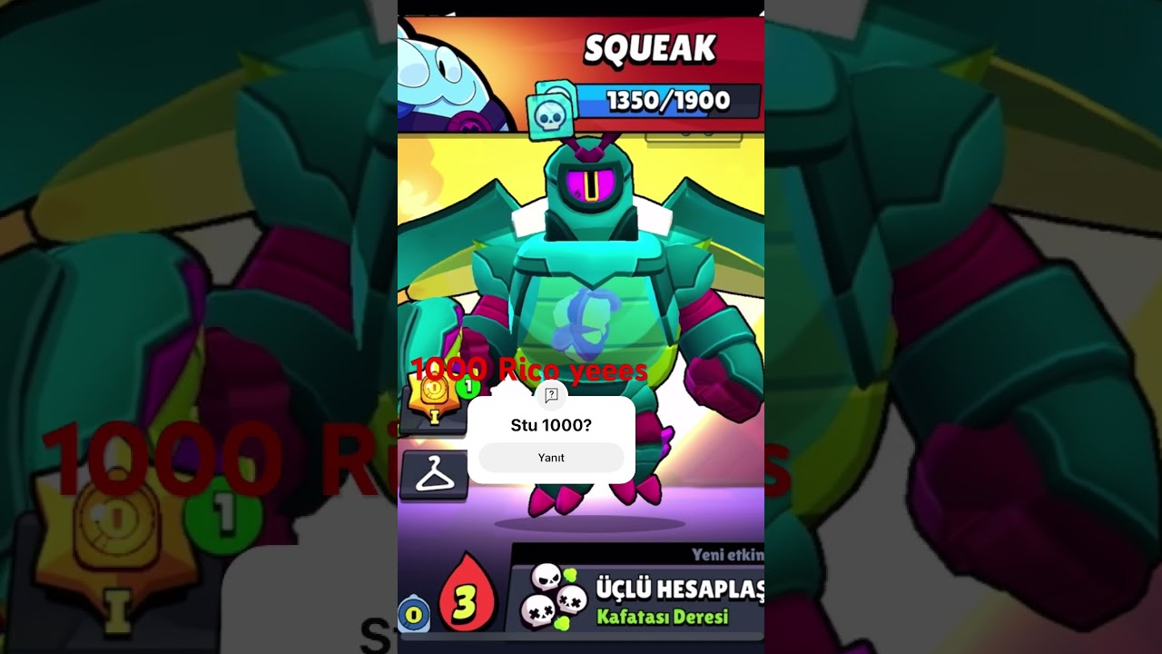 1k Rico 😃#brawlstars #rico #100kview