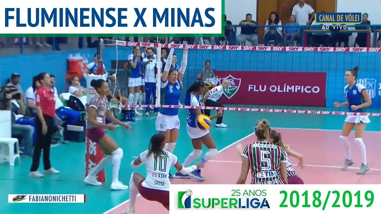 Fluminense x Minas - Superliga de Vôlei Feminino 2018-2019