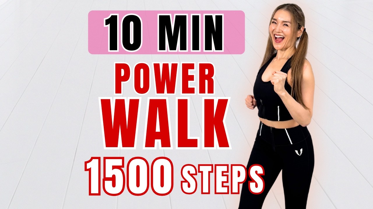 10-минутная японская энергичная ходьба 🔥 1500 шагов | Быстрый заряд энергии