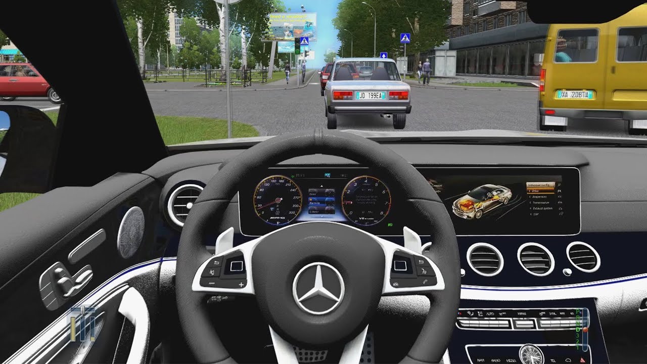 City Car Driving - Mercedes-Benz E63s AMG 2018 | Fast Driving