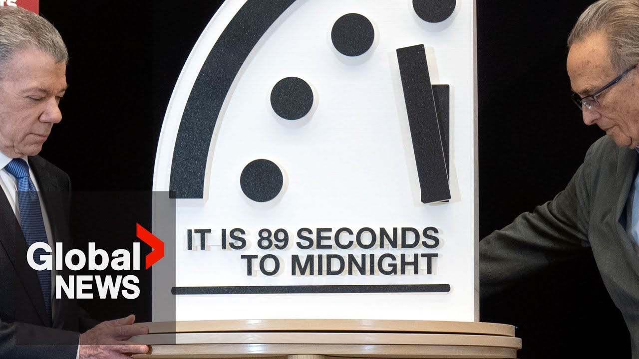 Doomsday Clock inches closer than ever to midnight over mounting global threats | FULL