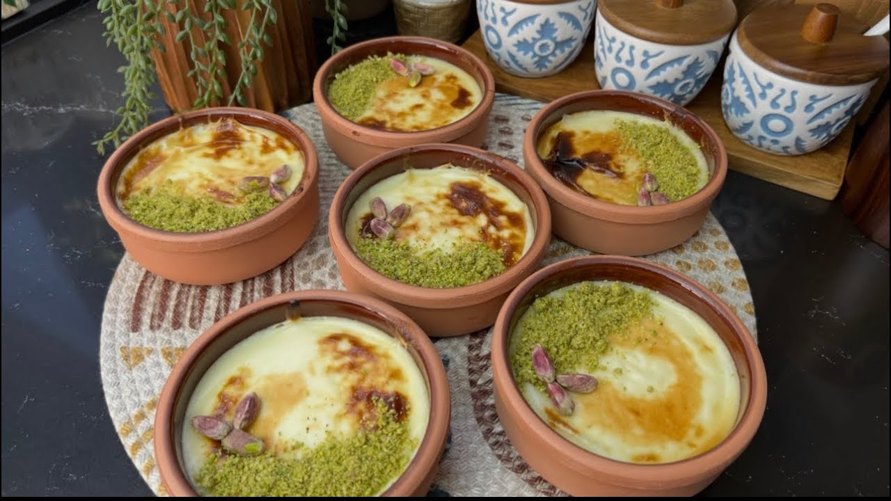 أطيب مهلبية كريمية بثلاث مكونات والطعم رهيب 😊