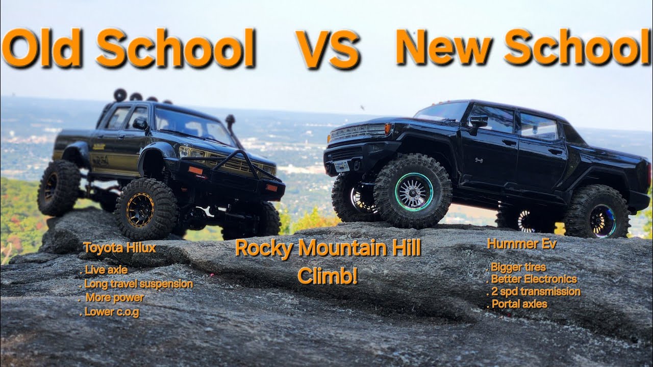 Upgraded WPL C64-1 VS Upgraded FMS FCX-18 RC Crawler Hill Climb!