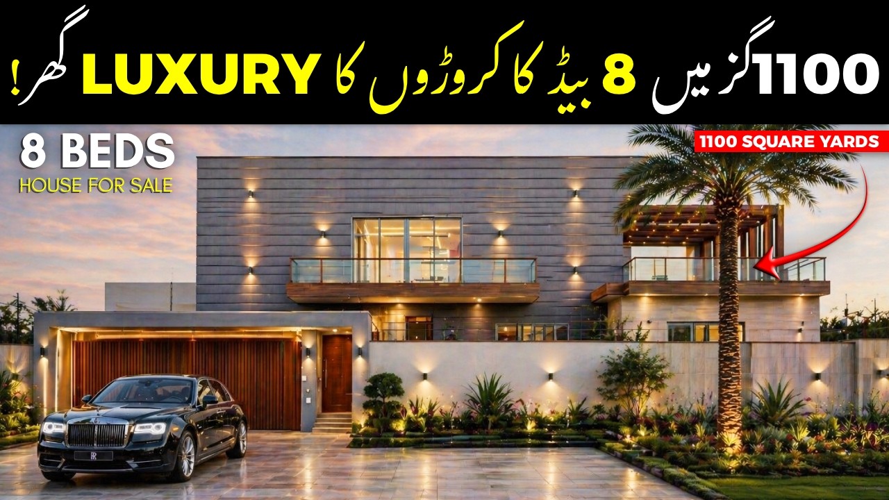 1000 Square Yards House for Sale in Bahria Town Karachi | Luxury Inside Tour