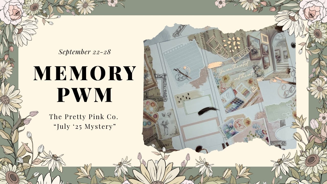 Memory plan with me September 22-28 ft. The Pretty Pink Co “July ‘25 Mystery”