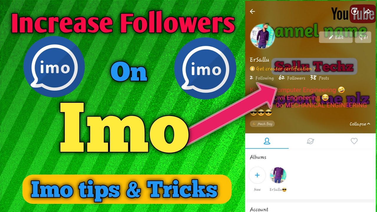 Increase followers on imo |How to know Who follow me In Imo |How to Hide Imo Followers&following|