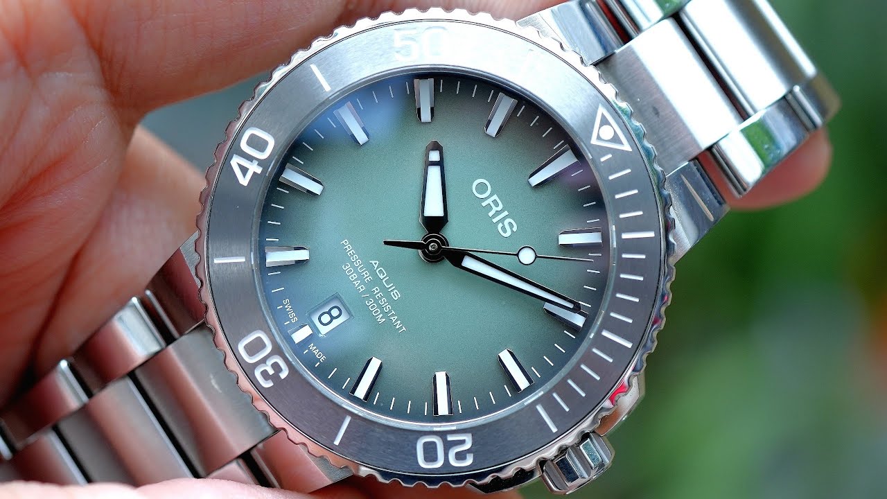 [Đẹp] Oris Aquis Date Mint Green 39.5mm 01 733 7732 4137-07 8 21 05PEB | ICS Authentic 0982298881