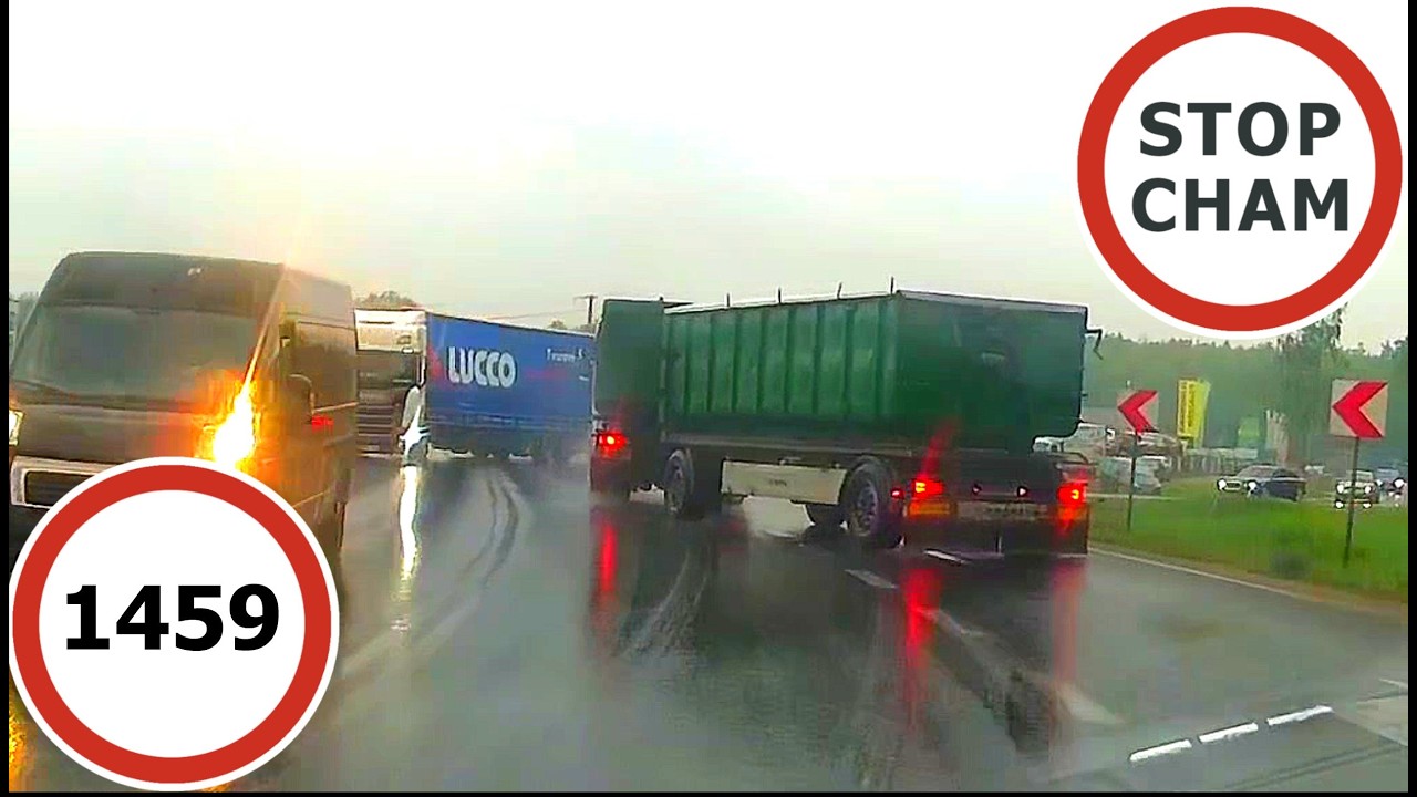 Stop Cham #1459 - Niebezpieczne i chamskie sytuacje na drogach