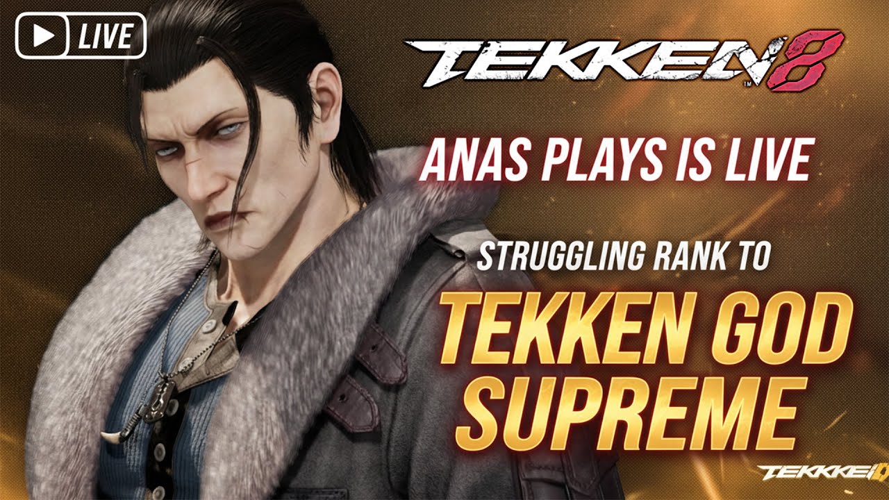 Anas Plays 🕹️ Tekken 8 Ranked & Members FT⚔️| Anas Plays Live | #youtube #tekken8 #live #gaming