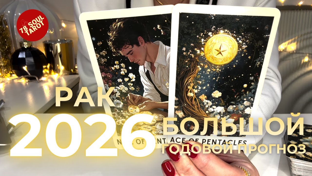 РАК 2026 : Большой годовой таро прогноз ГЛАВНАЯ ТЕМА ГОДА + ПРОГНОЗ ПО МЕСЯЦАМ