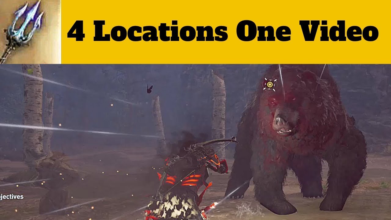 Poseidon Trident location Kretan Bull, Erymanthian Boar, Constellation of Kallisto Bear - AC Odyssey