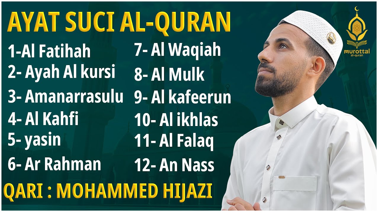 Alquran Dengan Suara Yang Sangat Indah -Alfatiha, Alkahfi,Yasin,Alwaqia, Arrahman,Almulk Almoeathat