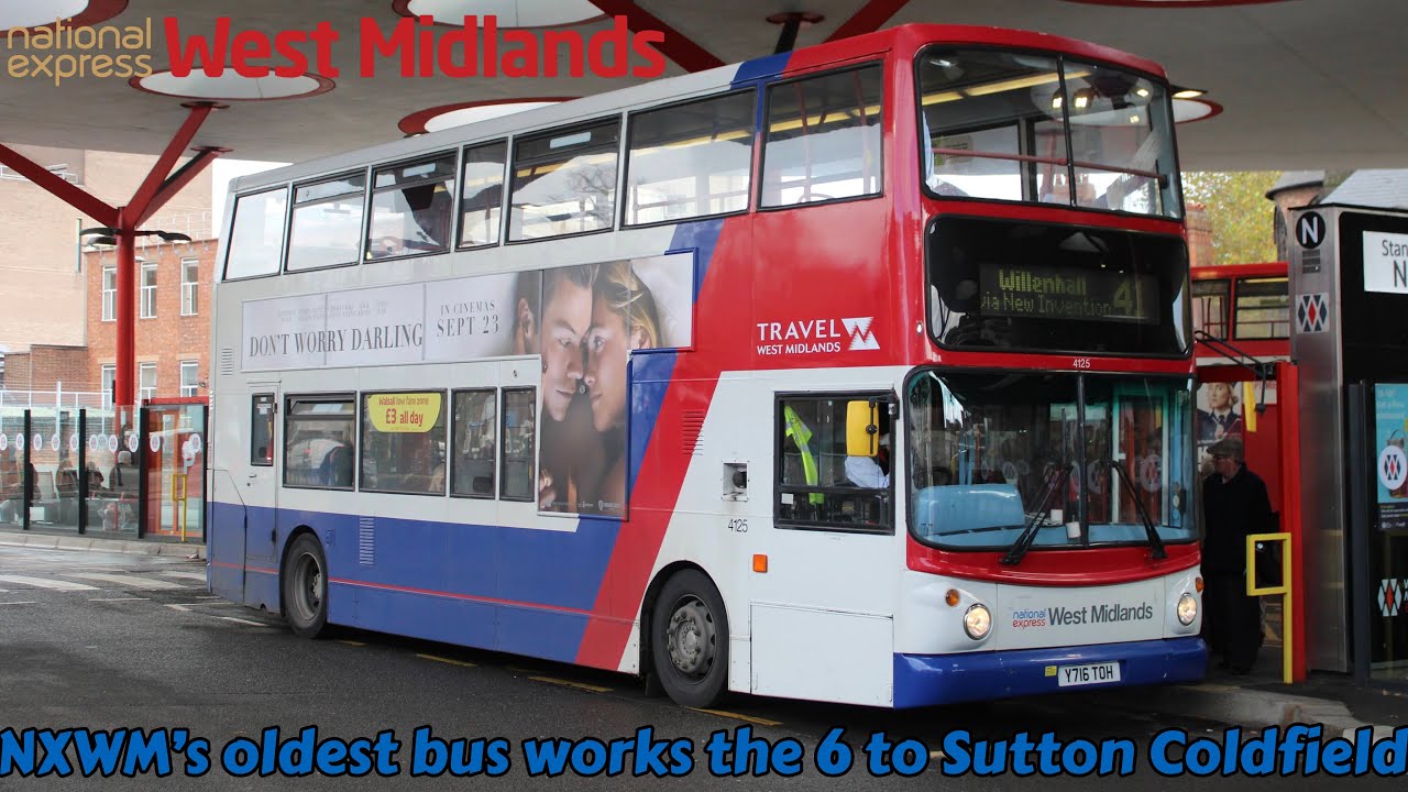 *FAST* Bus Journey On The Walsall 6 | NXWM Alexander ALX400 bodied Dennis Trident (Y716TOH, 4125)