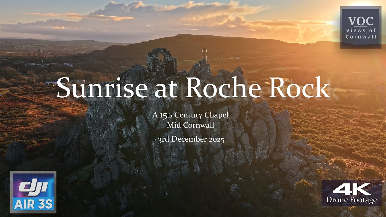 Roche Rock Sunrise  3rd Dec 2025