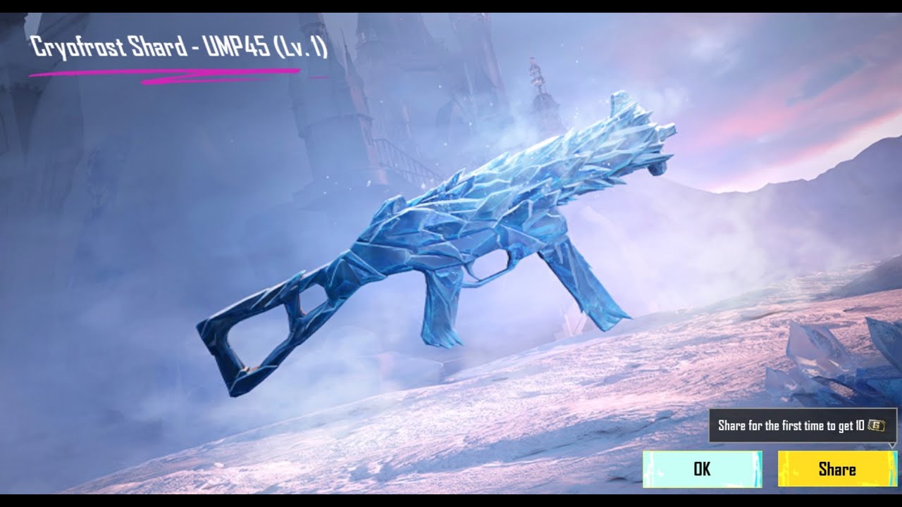 Most Lucky UMP Glacier Crate Opening PUBG MOBILE