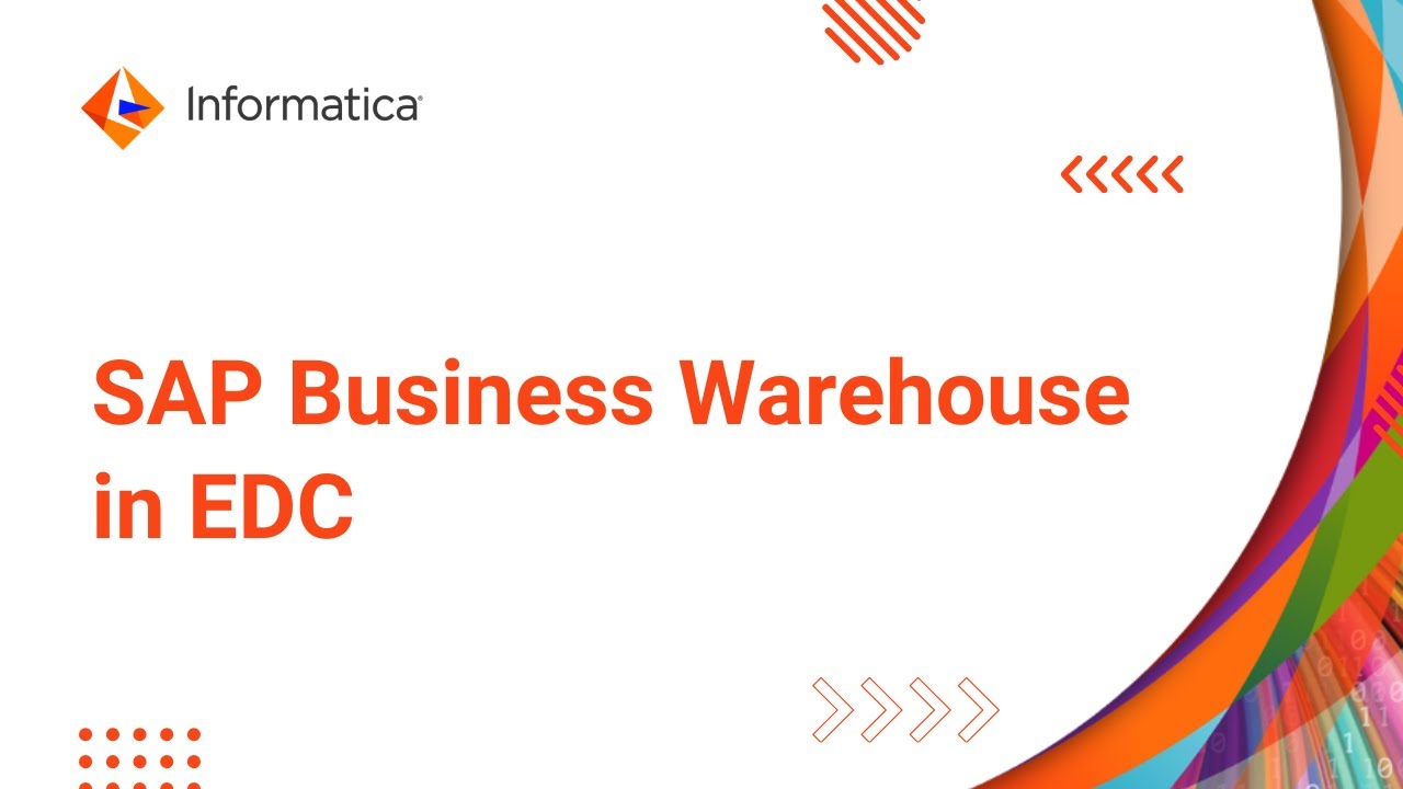 SAP Business Warehouse in EDC