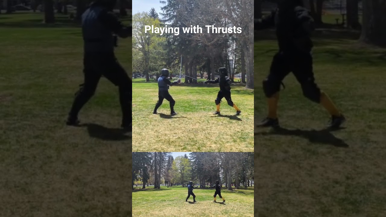 Trust the Thrust #hema #sparring #medievalweapon #sword #martialarts #meyer #fencing #sidesword