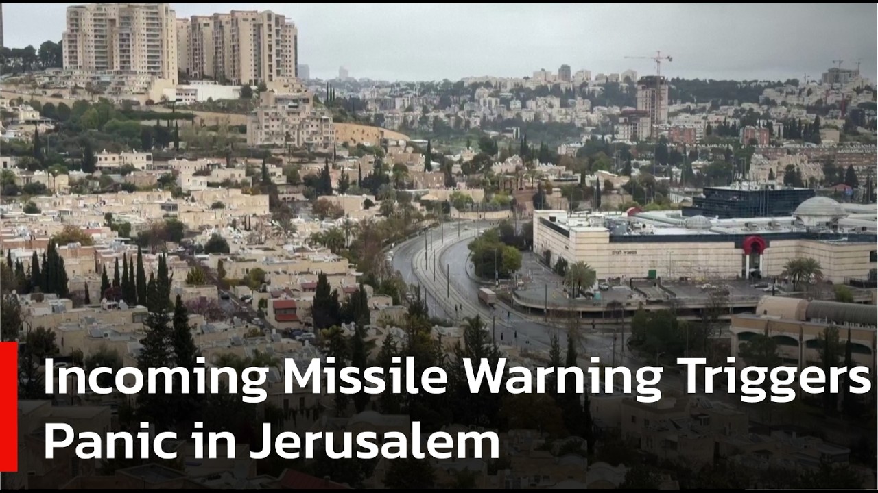 BREAKING: Sirens Sound in Jerusalem Alerting For Incoming Iranian Missiles | AC1W