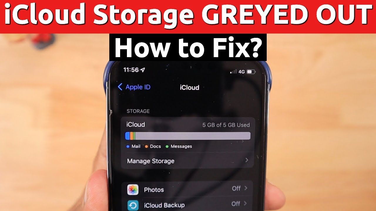 iCloud Storage GREYED OUT in iPhone and iPad 🔥 Why? How to Fix?