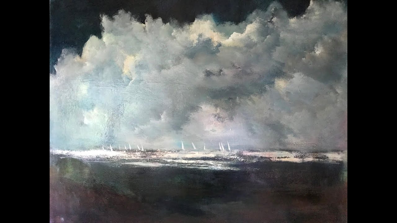 ART PAINTING A SEASCAPE #seascapepainting #artlesson #artandcrafts