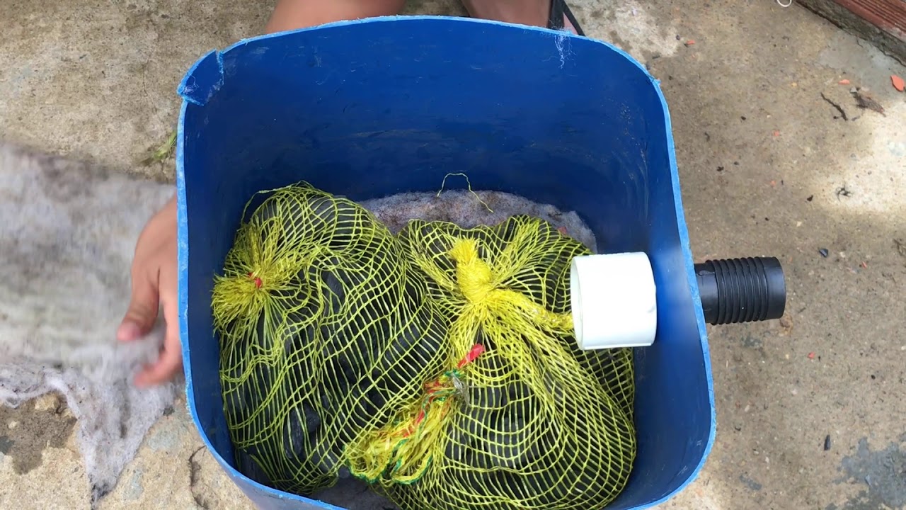 COMO FAZER UM FILTRO PARA LAGO ORNAMENTAL - PASSO A PASSO | rápido, fácil e barato 🐟