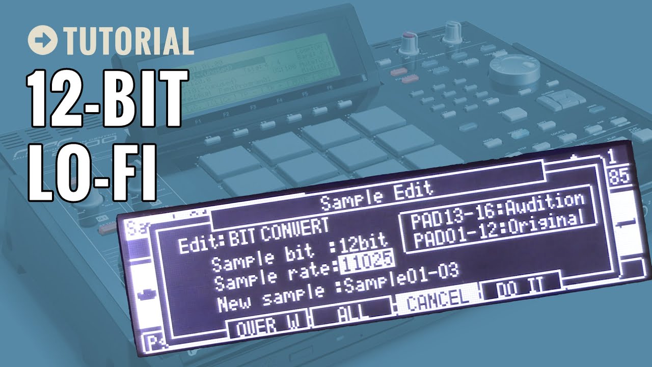 Getting That 12-Bit Lo-Fi Sound (MPC 1000/2500 JJOS)