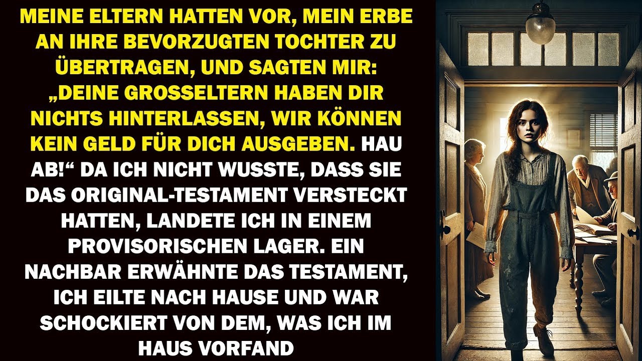 Dir steht nichts zu! schrien sie und gaben alles meiner Schwester  doch ich fand das wahre Testam