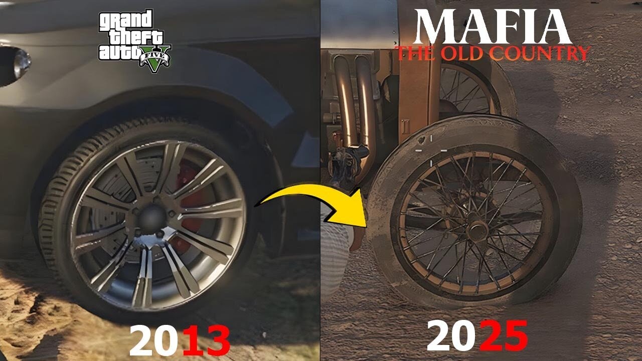 GTA 5 vs Mafia: The Old Country - Details and Physics Comparison